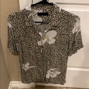 All Saints Button Up- Leopon
